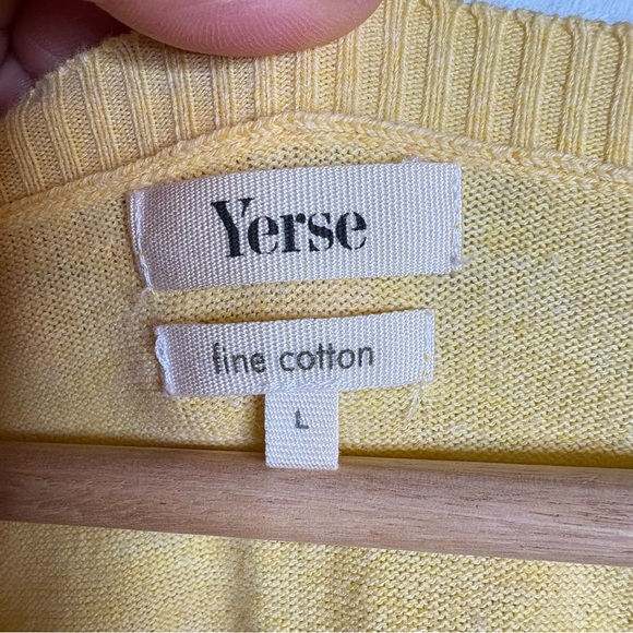 Yerse Long Sleeve Lightweight Round Neck 100% cotton Sunset Sweater Large - Picture 2 of 9